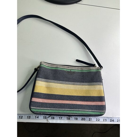 Kate Spade Manhattan Striped Woven  Small Crossbody - Picture 4 of 9